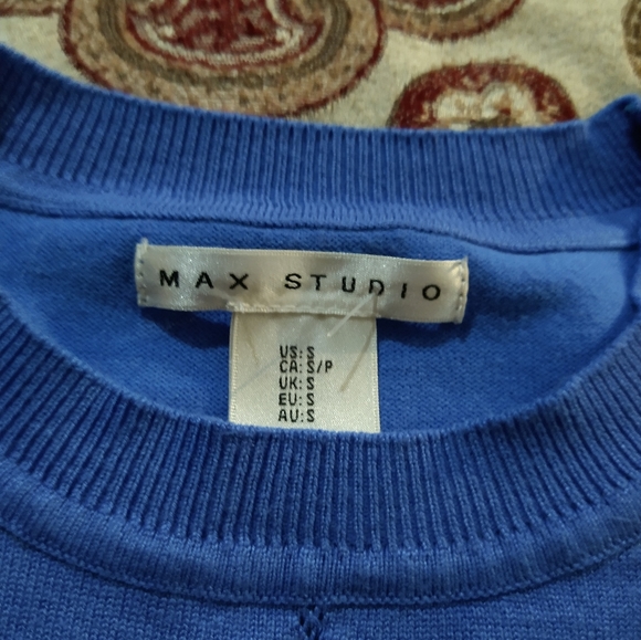 Size S blue casual Lightweight crew neck Sweater Relaxed fit - Picture 5 of 10